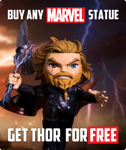 Buy any Marvel statue and get Thor figure for free