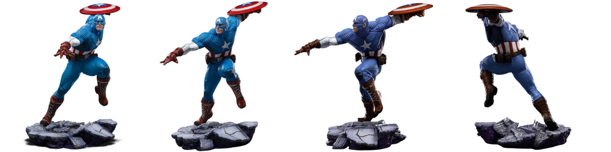 Iron Studios MARVEL COMICS - Captain America Infinity Gauntlet Diorama Statue 1/10