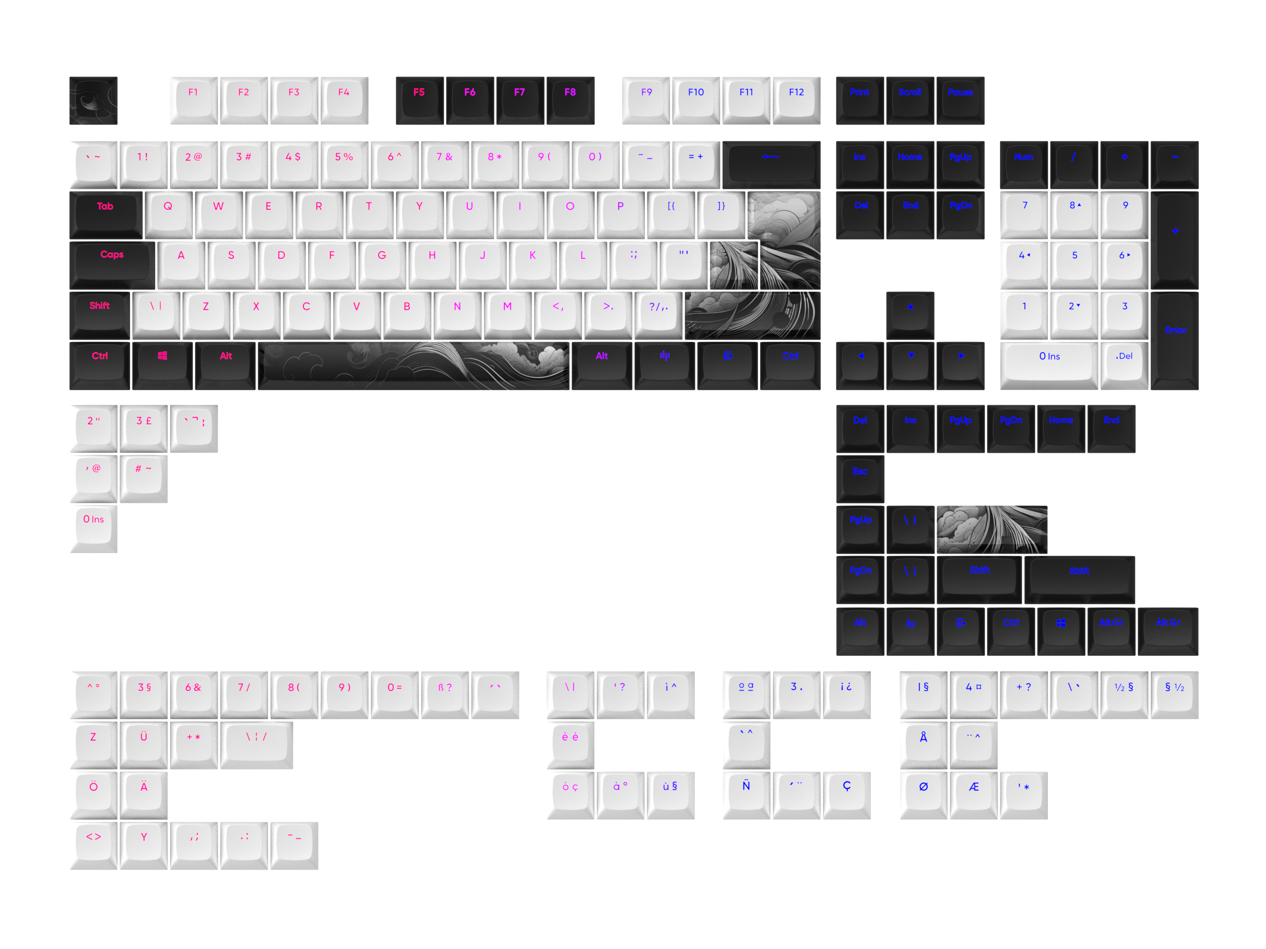 Dark Project - Ink Keycaps [ANSI & ISO]