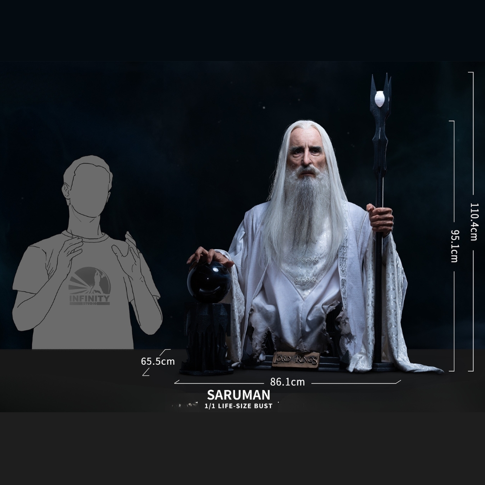 Infinity Studio x Juxta Films The Lord of the Rings Saruman 1/1 Life ...