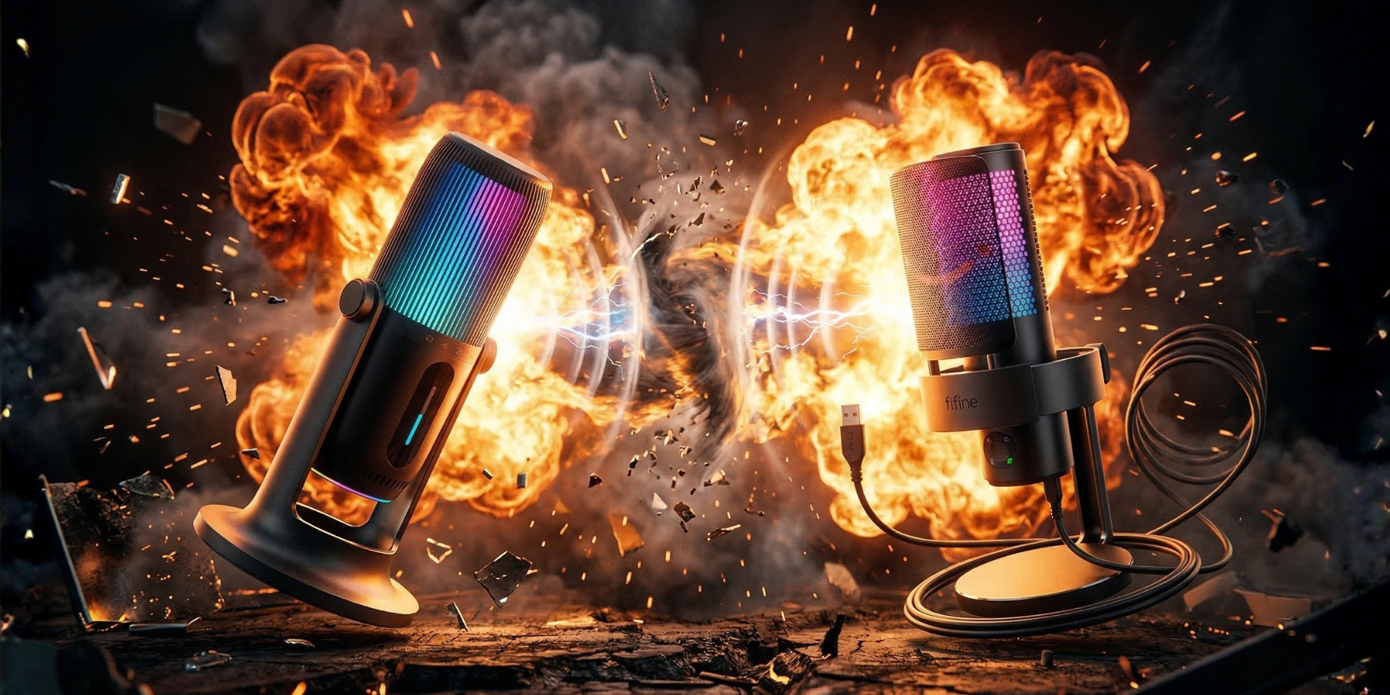 Budget streaming microphone setup