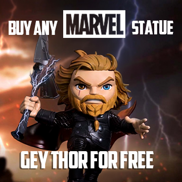 Buy any Marvel statue and Get Thor figure for free
