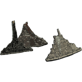 Weta Workshop The Lord of the Rings - Minas Tirith & Mount Doom Pin Set of 2