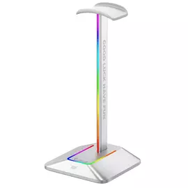 FragON - Watchtower 2U RGB headset & headphone holder, Silver