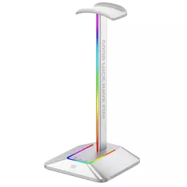 FragON - Watchtower 2U RGB headset & headphone holder, Silver