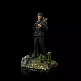 Iron Studios The Book of Boba Fett - Luke Skywalker and Grogu Training Statue Art Scale 1/10