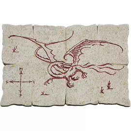 Weta Workshop  The Lord of the Rings - Red Dragon Map Magnet Plastic