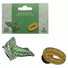 Weta Workshop The Lord of the Rings - Elven Leaf & One Ring Pin Set of 2