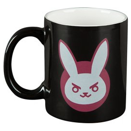 Jinx Overwatch - D.Va Becher Schwarz/Rosa, 325 ml