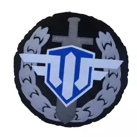 Pillow World of Warplanes, 37 cm black