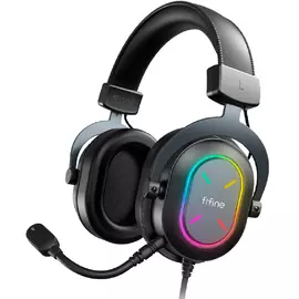 Fifine H6X Professional Gaming Headset, USB, RGB, Black