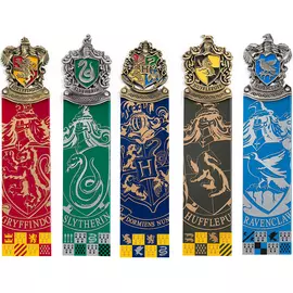 Noble Collection HARRY POTTER - Hogwarts Crest Bookmarks Set