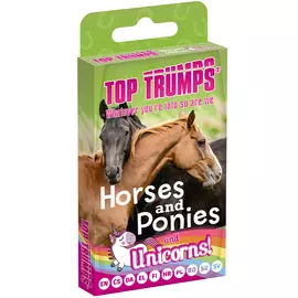 Winning Moves Top Trumps - Horses & Unicorn Cards Standard Tuck Box Multillingual