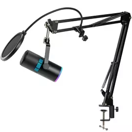 THRONMAX M30 Condenser RGB USB CAPSULE KITS Microphone, Black