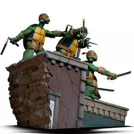 Iron Studios Teenage Mutant Ninja Turtles TMNT Set  Art Scale 1/10