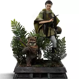 Star Wars Episode VI- Leia and Wicket- Art Scale 1/10