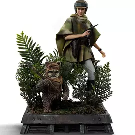 Star Wars Episode VI- Leia and Wicket- Art Scale 1/10