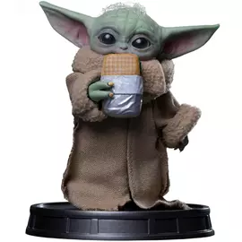 Iron Studios Star Wars - Grogu Food Cart Snack - Mandalorian And Grogu Movie - Grogu Collection Legacy Replica 1/4