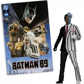 DC Direct Two-Face (Batman 89) 7in Action Figure with Comic book McFarlane Toys