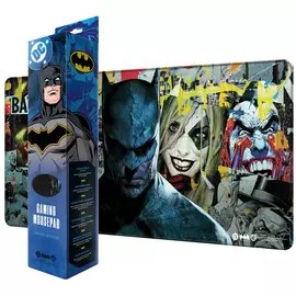 DC Batman: Torn Collage - Batman and Villains, Mousepad, XL