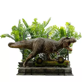 Iron Studios Jurassic Park - T-Rex Scene- T-Rex Breakout Set A Icons