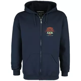 Jinx Cyberpunk 2077 - Tyger Claws For Lyfe Hoodie Navy, Zip - Up, S