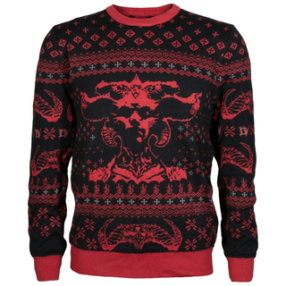 Jinx Diablo IV - Lilith Pulover de vacanță urât negru, XL