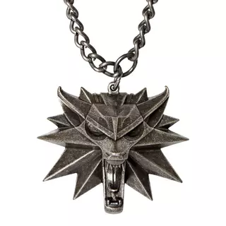 The Witcher 3 Medallion - School of the Wolf Chain, Metal