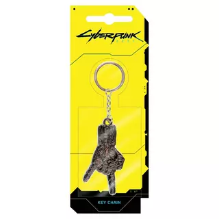 Jinx Cyberpunk 2077 - Silverhand Metal Keychain