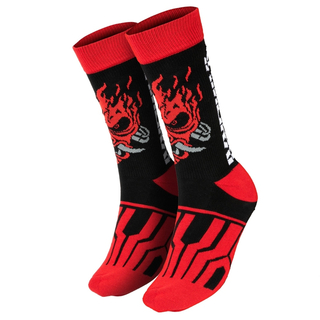 Jinx Cyberpunk 2077 - Samurai On The Run Ponožky černé - červené, jedna velikost