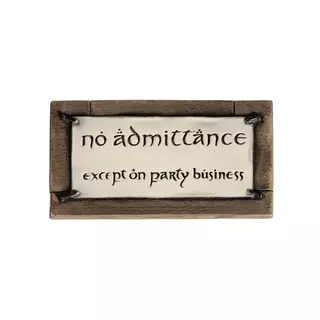 Weta Workshop  The Lord of the Rings - No Admittance Magnet Plastic