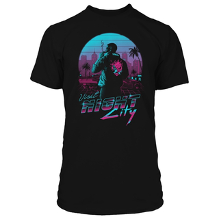 Camiseta Jinx Cyberpunk 2077 - Destination Night City Negra, L