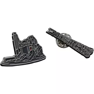 Weta Workshop Le Seigneur des Anneaux - Pin's du Gouffre de Helms et d'Orthanc Set de 2