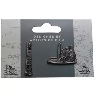 Weta Workshop Le Seigneur des Anneaux - Pin's du Gouffre de Helms et d'Orthanc Set de 2