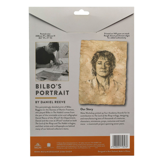 Weta Workshop Der Herr der Ringe - Portrait von Bilbo Baggins Statue Kunstdruck