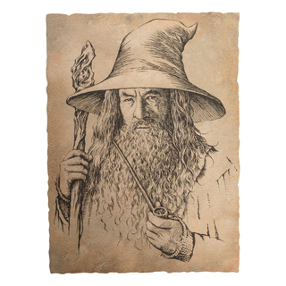 Weta Workshop The Lord of the Rings - Portrait of Gandalf The Grey Statue Art Print