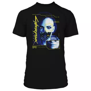 Jinx Cyberpunk 2077 - Cyber Face T-Shirt Black, S