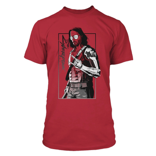 Jinx Cyberpunk 2077 - Toy Box Johnny T-shirt Dark Red, XL