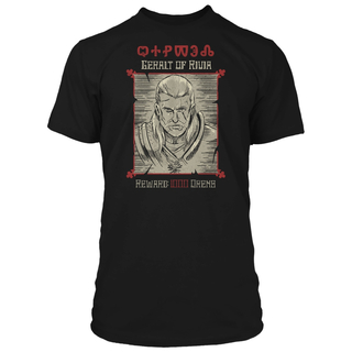 Jinx The Witcher 3 - Wanted Poster T-shirt Czarny, S