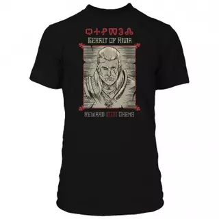 Jinx The Witcher 3 - Wanted Poster T-shirt Black, S