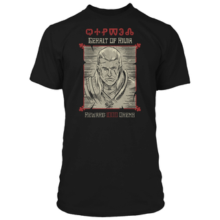 Jinx The Witcher 3 - Wanted Poster T-shirt Czarny, 2XL