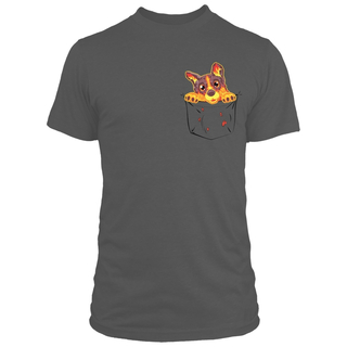 Jinx World of Warcraft - Molten Corgi In My Pocket Premium T-shirt Charcoal Heather, M