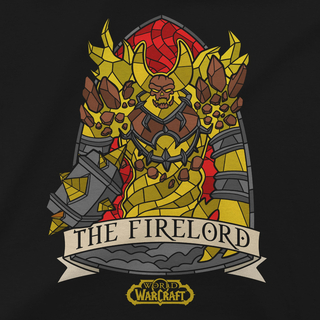 Jinx World of Warcraft - Ragnaros Stained Glass Premium T-shirt Black, S