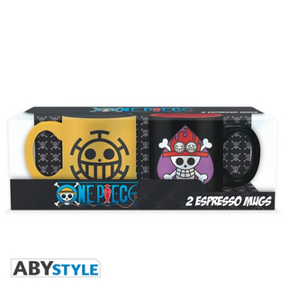 Abysse One Piece - Ace & Trafalgar Emblems Becherset, 110 ml