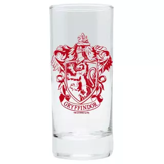 Harry Potter - Hogwarts, Gryffindor and Slytherin Glass Set of 3, 290 ml