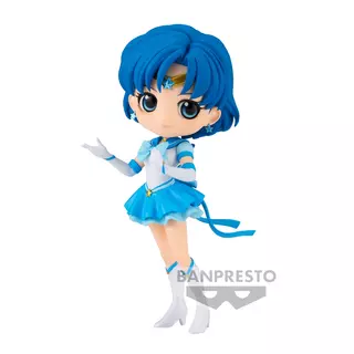 Bandai Banpresto Pretty Guardian Sailor Moon Cosmos the Movie - Q posket-Eternal Sailor Mercury (ver.A) Figure