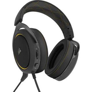 Corsair Gaming - HS60 Pro Surround 7.1 USB Headset, Black/Yellow