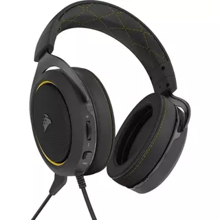 Corsair Gaming - HS60 Pro Surround 7.1 USB Headset, Black/Yellow