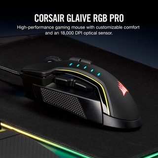 Corsair Gaming - Mouse Glaive Pro RGB, nero