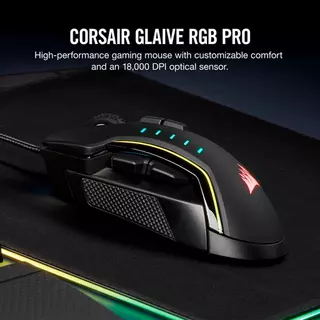 Corsair Gaming - Glaive Pro RGB Mouse, Black
